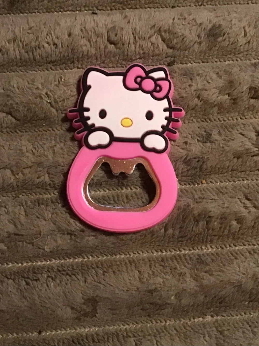 Sanrio Hello Kitty Pink and White Bottle Opener with Bow